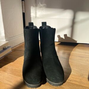 Black Ugg Suede Ankle Boots